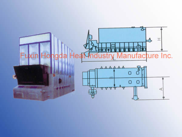 YLW-MA Horizontal Chain Grate Boiler with Organic Heat Carrier